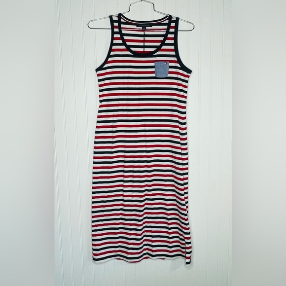 Tommy Hilfiger Stripe Midi Tank Dress - Picture 2 of 8